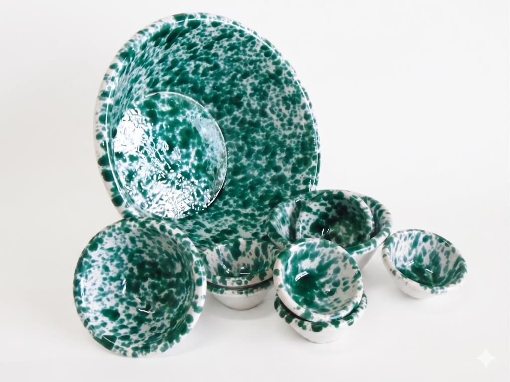 Catini schizzato toscano verde
