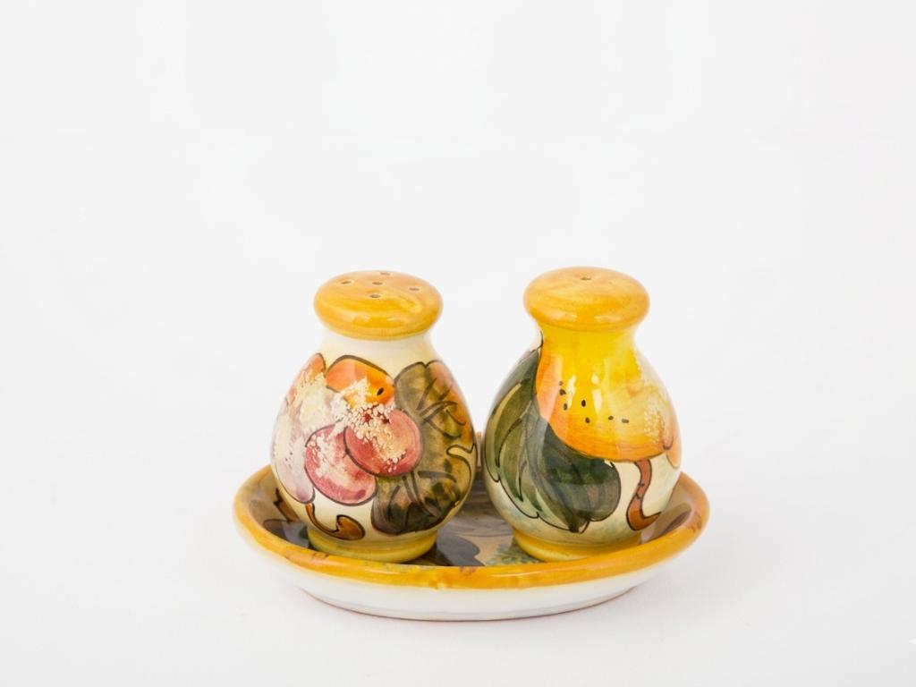 Set sale e pepe più vassoio frutta miele Set sale e pepe più vassoio frutta miele